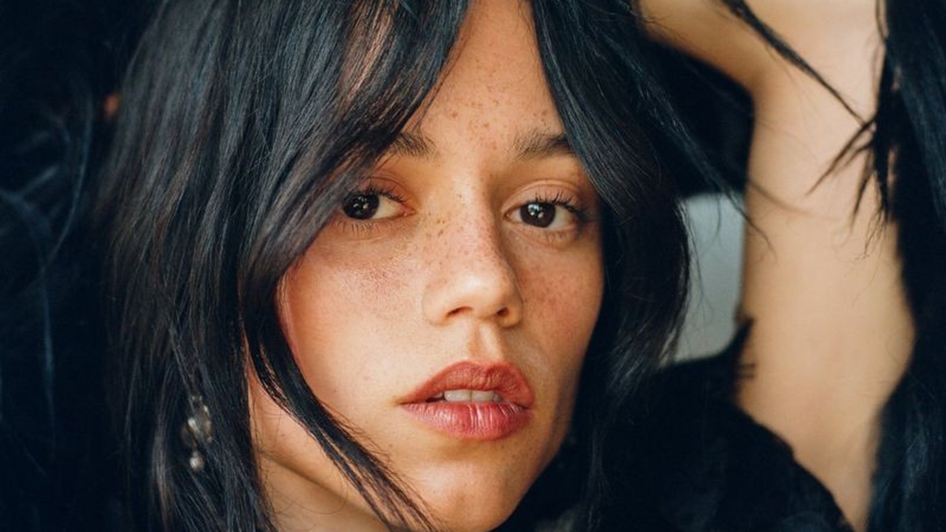 Jenna Ortega editorial for Esquire U.S., makeup by Mélanie Inglessis