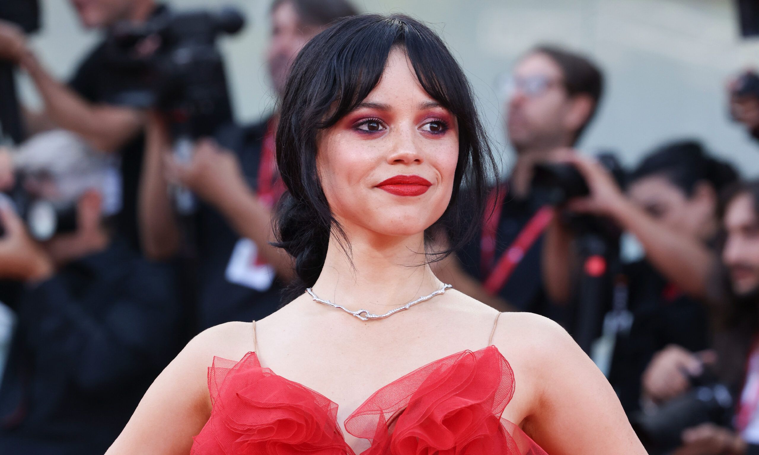 Soft goth on Beetlejuice press tour