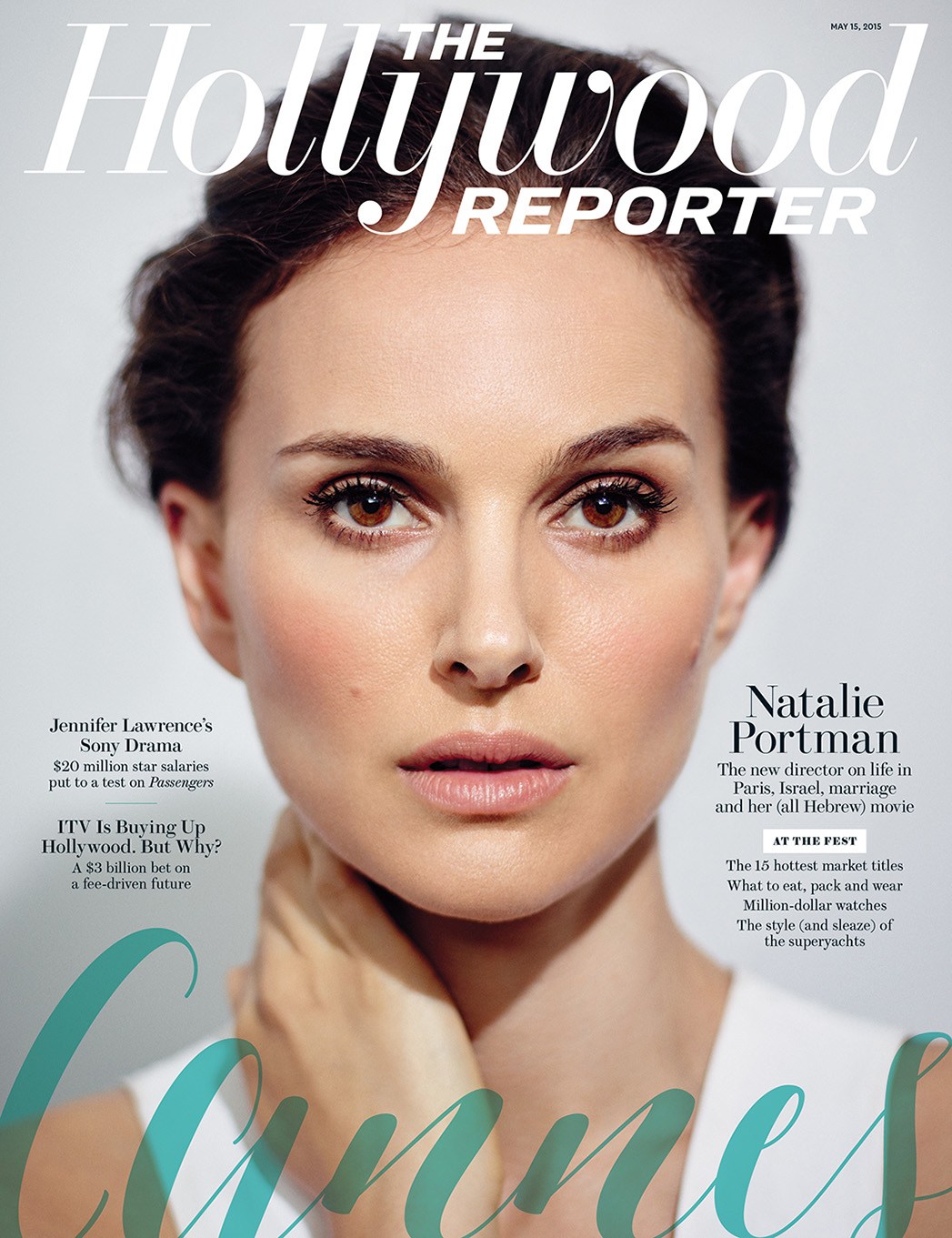 Natalie Portman for The Hollywood Reporter Cannes cover, makeup by Mélanie Inglessis